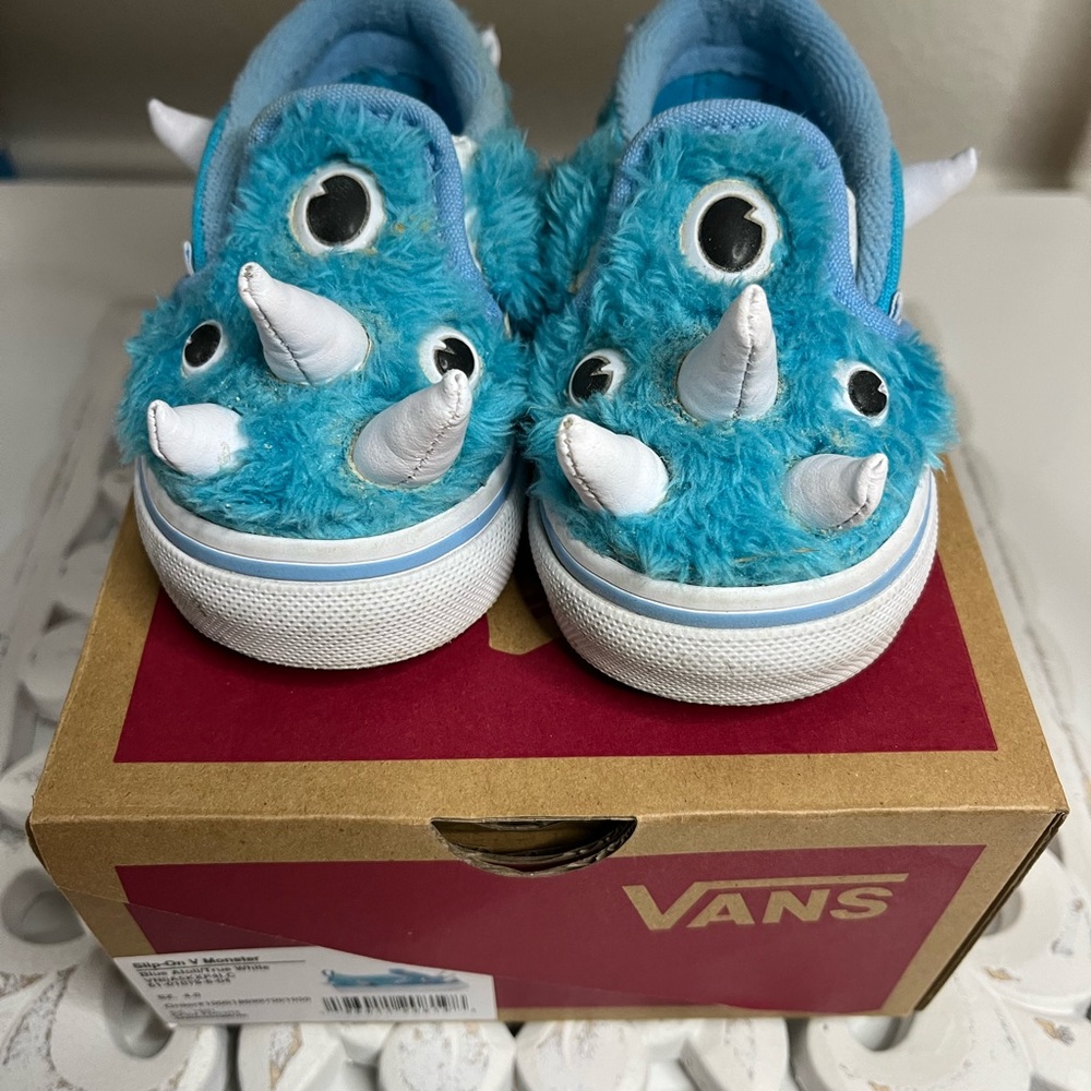 Toddler blue monster vans